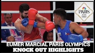 Eumir Marcial vs Tubabek Paris Olympics 2024  Knock out Highlights [upl. by Avlem]