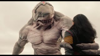 King Shark becomes Human Again The Flash s05e15 [upl. by Ennadroj]