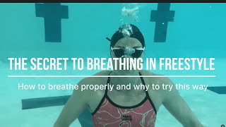 The secret to breathing in freestyle  Breathing techniques by Olympian Laura Strugnell [upl. by Linnet436]