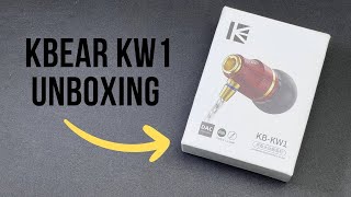 kbear KW1 1DD IEM  Unboxing [upl. by Orme]