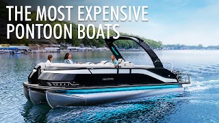 Top 5 Most Expensive Pontoon Boats Over 100K 20222023  Price amp Features [upl. by Lathe965]