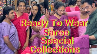 Ready To Wear Saree new trendingvideo womensfashion patturumalkayamkulam [upl. by Bunni]