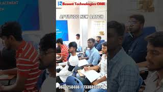 Aptitude Classes for MNC Placements  Besant Technologies OMR job [upl. by Wardlaw]