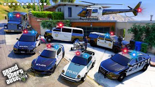 GTA V  Stealing Traffic Police Cars with Franklin in GTA 5 [upl. by Jemy521]