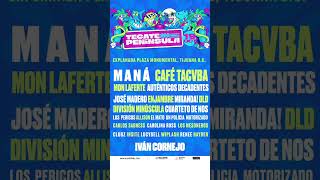 ¡LINE UP OFICIAL ☆ Tecate Peninsula 2024 • Apodaca Group  Tijuana [upl. by Olnton]