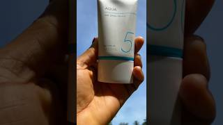 Aqua Missha Sunscreen Review sunscreenreview youtubeshorts koreansunscreen [upl. by Onoitna53]