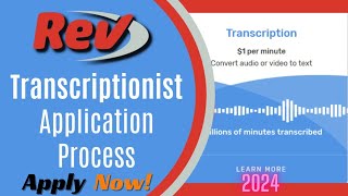 Rev Transcription Test Application Process and Tutorial 2024 Helpful Tips on Passing the Test [upl. by Igenia]