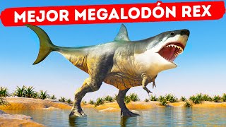 ¿Qué pasaría si el Megalodón y TRex se convirtieran en una sola criatura [upl. by Aztinad]