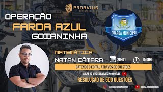 Matemática  Operação farda azul  Guarda Municipal de GoianinhaRN [upl. by Hobbs540]