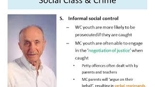 07 Social Class Crime and Justice [upl. by Airdnala]