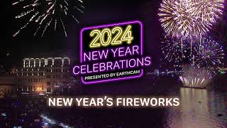 EarthCam New Years 2024  Firework Celebrations From Around the World [upl. by Motch]