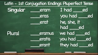 CC Cycle 2 Latin First Conjugation Pluperfect Tense [upl. by Irek658]