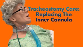 Tracheostomy Care Replacing the Inner Cannula [upl. by Lekzehcey]