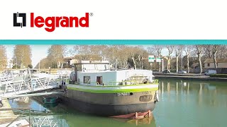 Découvrez la péniche Zambezi transformée en école de cuisine avec les solutions Legrand [upl. by Sirred]