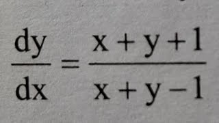 79dydxxy1xy1 Equations Reducible to the Homogeneous Form [upl. by Morty]