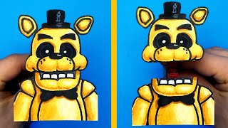 10 Amazing FNaF Paper Craft and Doodles for FANS [upl. by Chemosh]