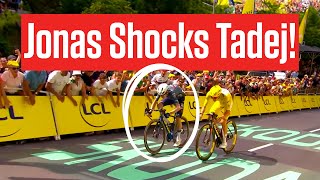 Jonas Vingegaard Shocks Himself In Winning Tour de France 2024 Stage 11 [upl. by Lleryd243]