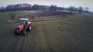 Nawozy 2015 ☆ Massey Ferguson 3060  Dron DJI Phantom 2 amp GoPro ㋡ MafiaSolec [upl. by Nirac162]