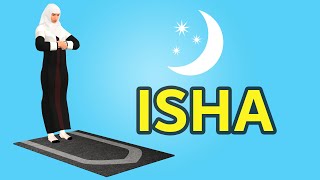 How to pray Isha for woman beginners  with Subtitle [upl. by Skardol526]