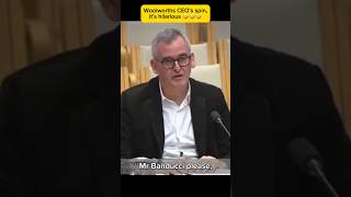 Watch how Woolworths CEO avoids answering australia news woolworths [upl. by Caraviello]