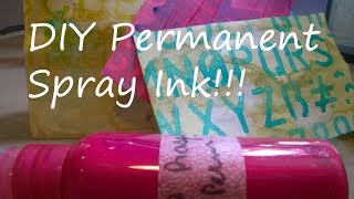 DIY Permanent Spray Inks [upl. by Farl]