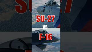 SU27 vs F16 Dogfight jetfighters dogfight [upl. by Auqinot711]