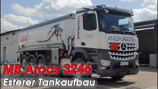 MB Arocs 3246 8x4 Tankfahrzeug  Esterer Tankaufbau  ADR [upl. by Llerrit418]