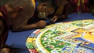 Taking the Essence Sand Mandala of the Buddha of Compassion [upl. by Akinahs]