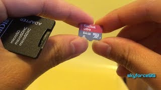 SanDisk Ultra 64GB microSDXC Card with Adapter Unboxing amp Review [upl. by Ennovaj633]