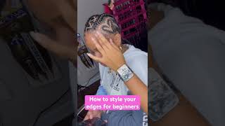 How to style your edges braids hairstyles [upl. by Sidnak]