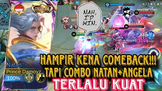 COMBO NATAN ANGELA TERLALU OP  GAMEPLAY NATANANGELA  Mobile Legend BangBang [upl. by Aseena]