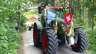 Schöne Fendt Schlepper auf dem Heimweg 5 Internationales FENDT Treffen in CH Niederwil 04082024 [upl. by Ayotas457]