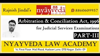 Lecture – 3  Arbitration and Conciliation Act 1996 ADR [upl. by Crescin]