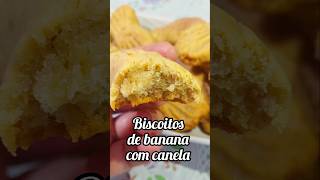 Biscoitos de banana com canela shorts shortvideo shortsfeed [upl. by Aleacim]