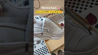 Shoes from Myntra🛍️myntra amazon myntrafinds shoesunboxing new youtube shoppinghaul flipkart [upl. by Ymme844]