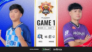 MPL PH S13  W3D1  RSG vs MNNE  GAME 1 [upl. by Ainot436]