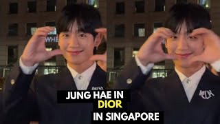 Jung Hae in stuns in Dior event in Singapore [upl. by Accebber]