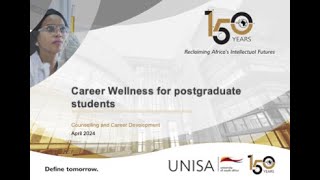 Career Wellness Honours students [upl. by Schnell]