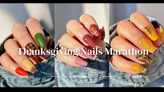 EASY Nails At Home  DIY Nails  Nail Tutorial Marathon  Color Blocking  Simple Nail Art  How To [upl. by Mcintosh]