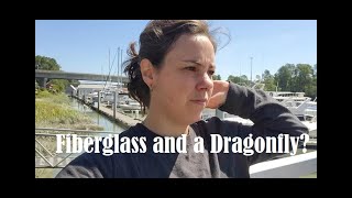 Fiberglass and a dragonfly BOAT RESTORATION  TINY LIVING  BOATLIFE [upl. by Nirrek]