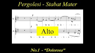 Pergolesi Stabat Mater  1Dolorosa  Alto [upl. by Rivera]