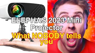 Mini projector for iphone elephas 2023 upgraded 1080p hd projector review [upl. by Postman829]