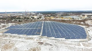 Farma fotowoltaiczna na hałdzie popiołów os Wojciechowice [upl. by Kathi]