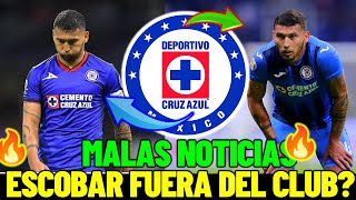 🔥🔥A ULTIMA HORRA Terrible Noticia Para Cruz AZUL¡ Juan Escobar DEJA DE Ser Jugador De La maquina [upl. by Suilmann]