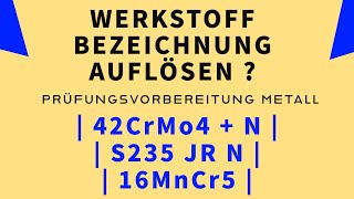 WERKSTOFFE AUFLÖSEN  WERKSTOFF ANALYSE TUTORIAL  Prüfungsaufgabe [upl. by Gabbi]