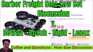 Harbor Freight  Hole Saw Discussion and Why Not To Buy [upl. by Enelrac]