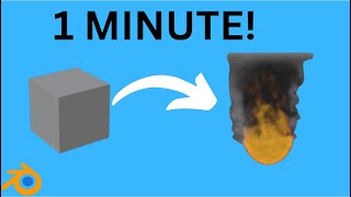 How to Create Realistic Fire in Blender in 1 Minute [upl. by Aisatal]