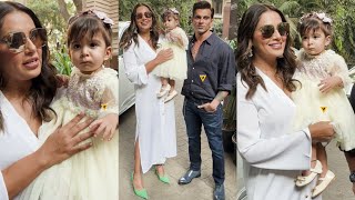 Bipasha Basu Along with Daughter Devi amp Husband Karan Singh Grover at Alana Pandays BabyShower 😍💖📸 [upl. by Anelle600]