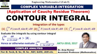 Contour Integral  Contour Integration Complex Analysis  Contour Integration Examples  Residue [upl. by Gnaig]