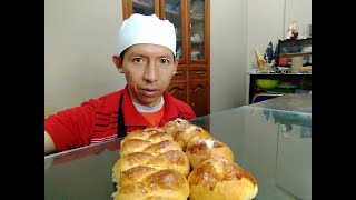 Como elaborar Pan y Trenza de Dulce muy fácil Ecuador Con el Toque de Luis [upl. by Aerahs338]